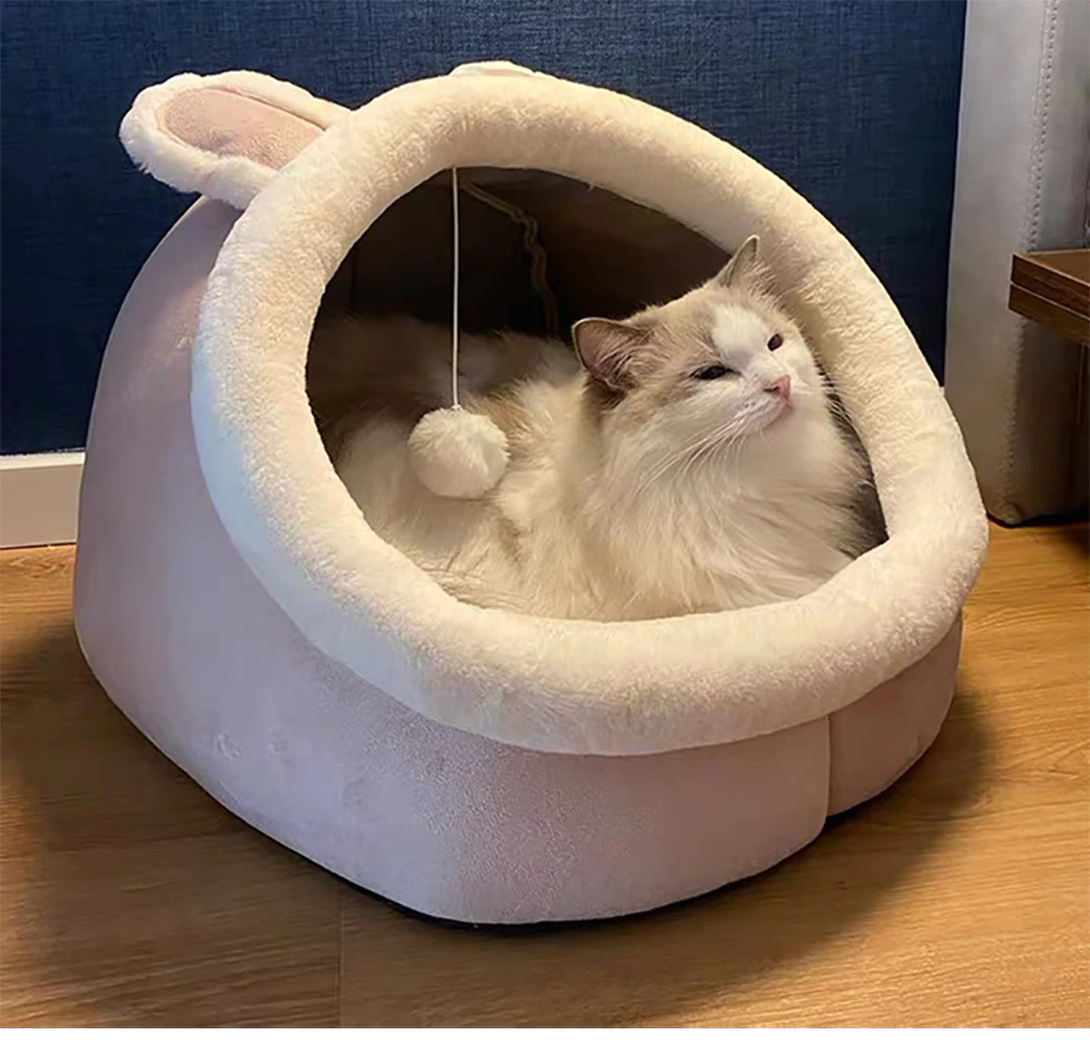 Cute Cat Bed Warm Kitten Pillow Cat House Tent Very Soft