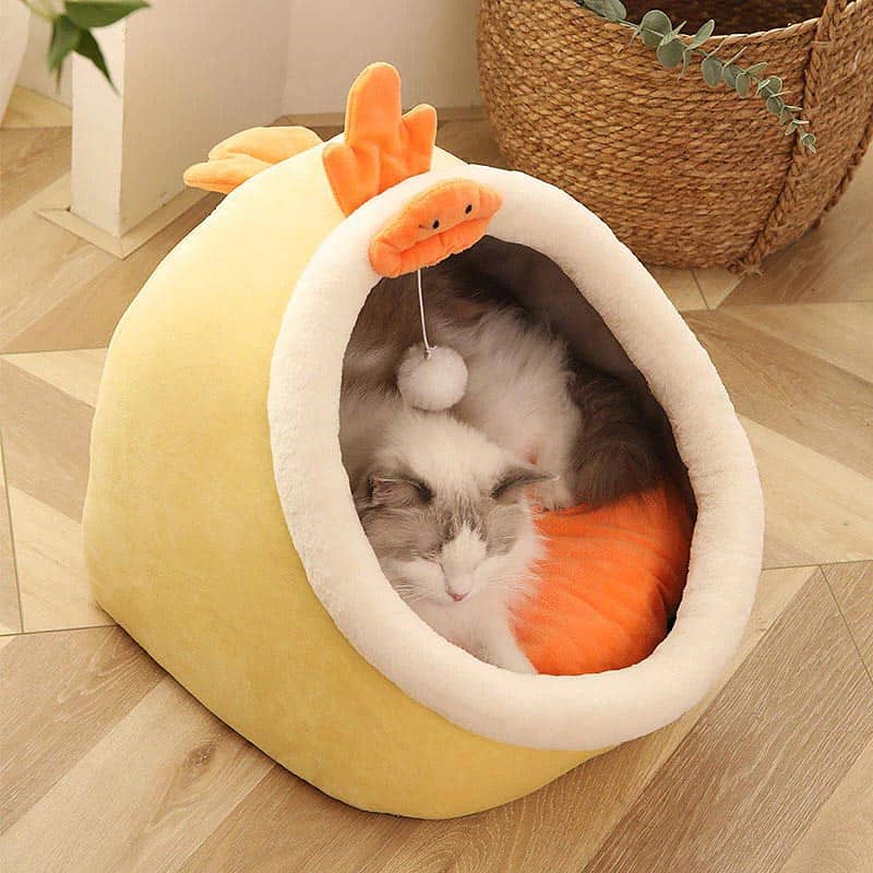 Cute Cat Bed Warm Kitten Pillow Cat House Tent Very Soft